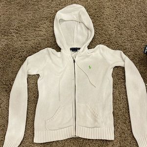 Ralph Lauren knit zip up hoodie